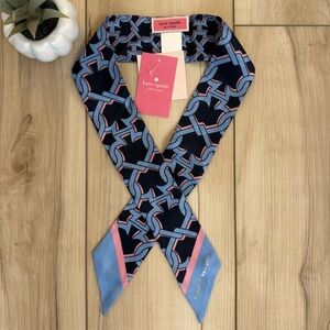 Kate Spade ♠️ Linked Spades Skinny Scarf NWT